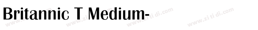 Britannic T Medium字体转换